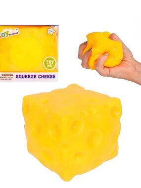 Jumbo Squeeze Cheese Stress Toy – Toymendous